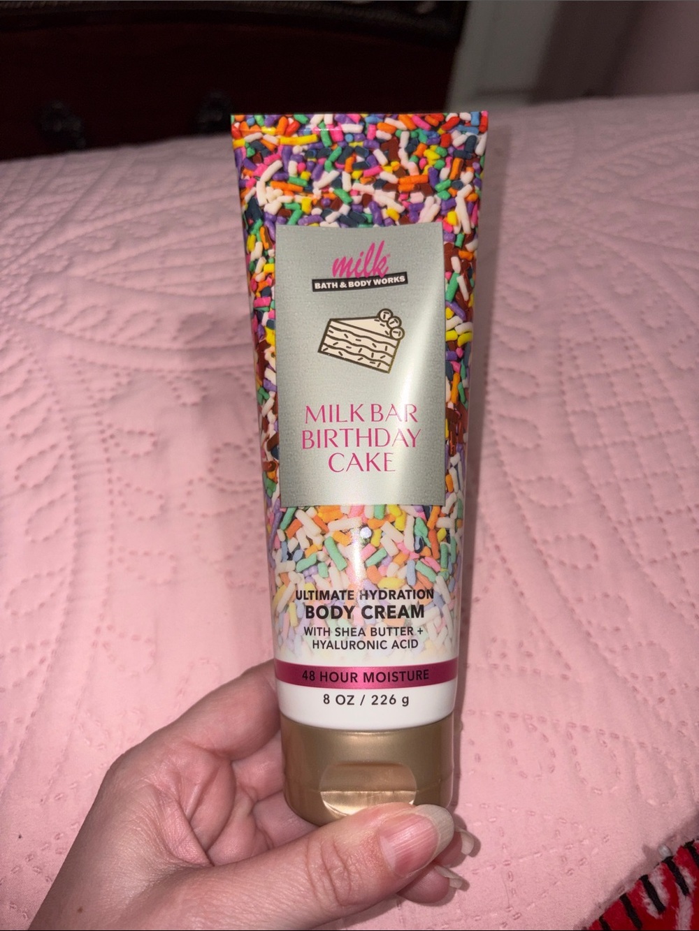 Bath & Body Works Milk Bar Birthday Cake Ultimate Hydration Body Cream - Pink